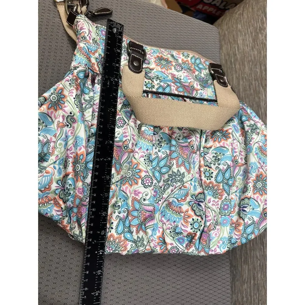OiOi Paisley Baby Diaper Bag Large Multicolor Water Resistant Tote Baby Girl